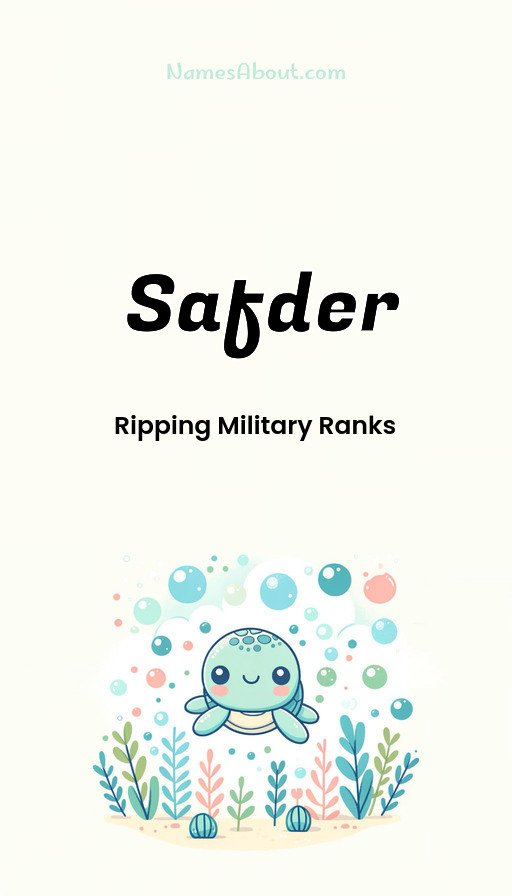 Meaning of Safder