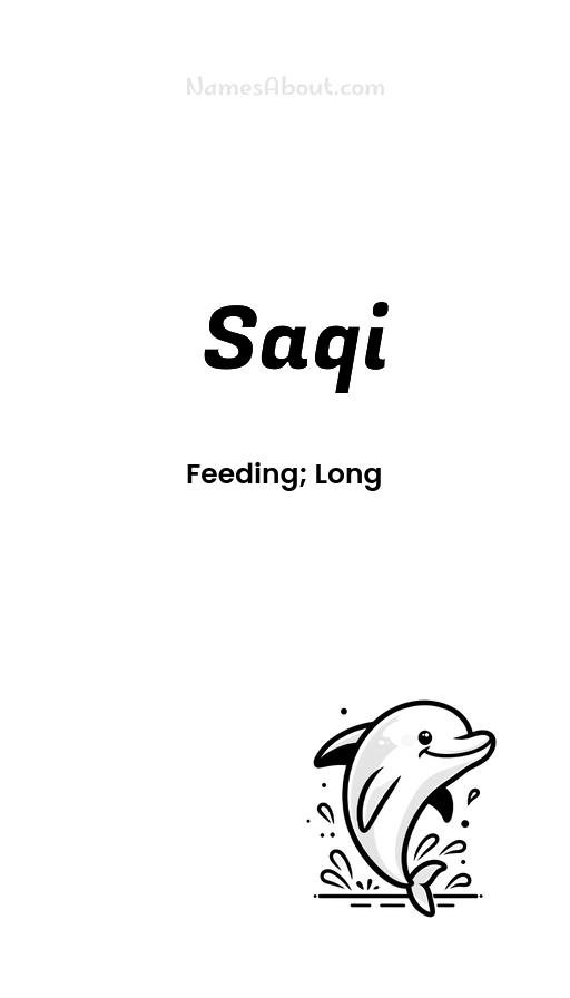 Saqi name and meaning