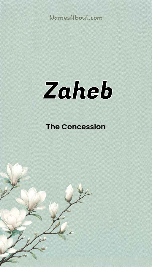 Meaning of Zaheb