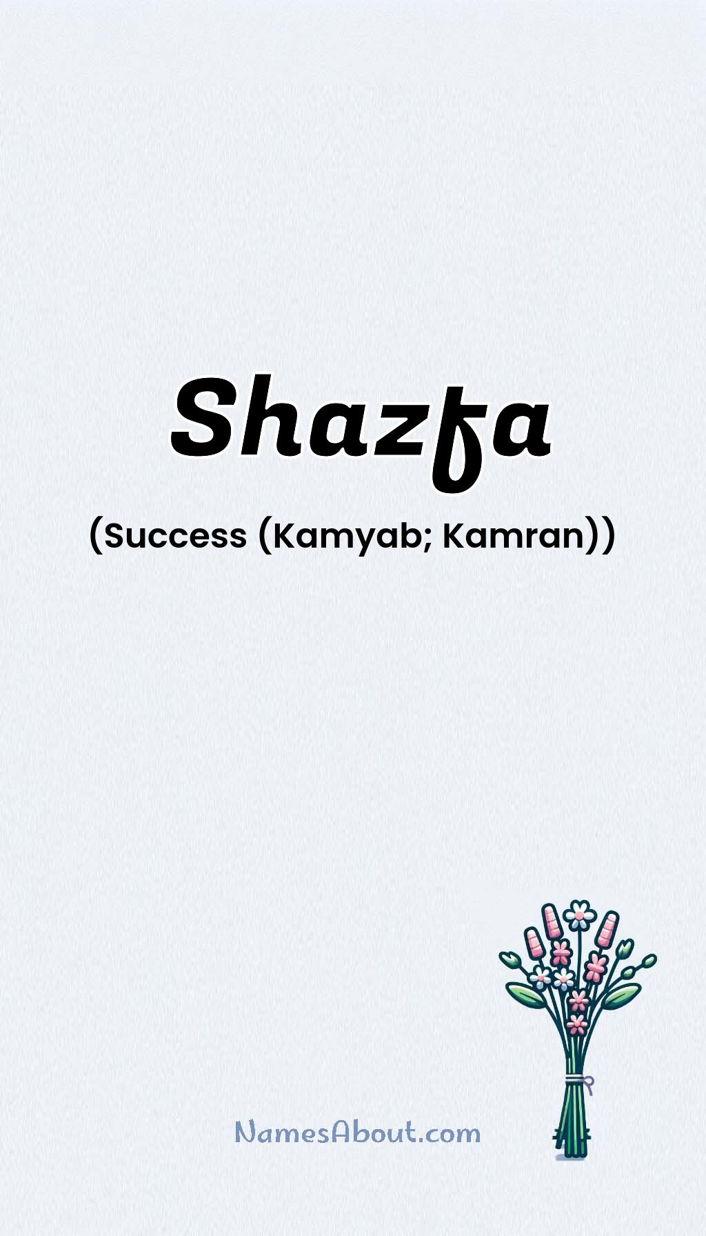 Shazfa name and meaning