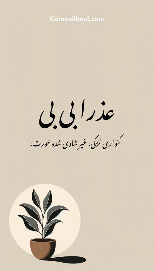 عذرا بی بی