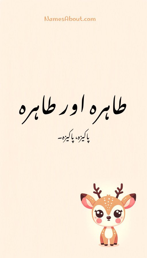 طاہرہ اور طاہرہ
