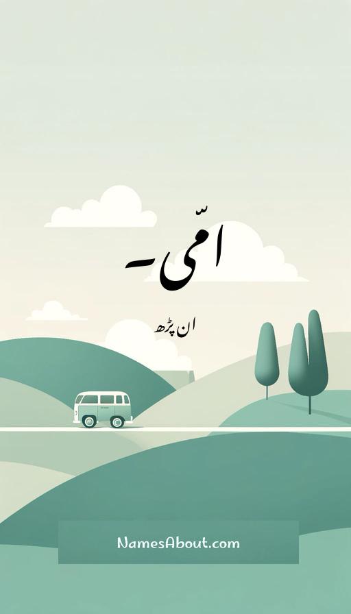 امّی۔